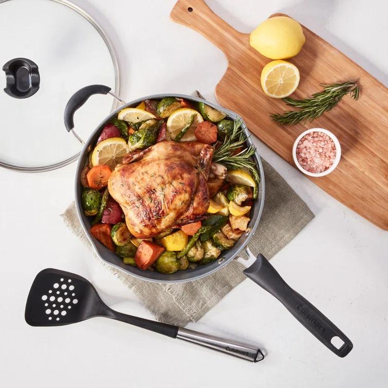 Cuisinart Preferred Pan 4 Piece Set (4.5 Qt. Multi-Purpose Pan with Cover, Steamer, Slotted Turner)