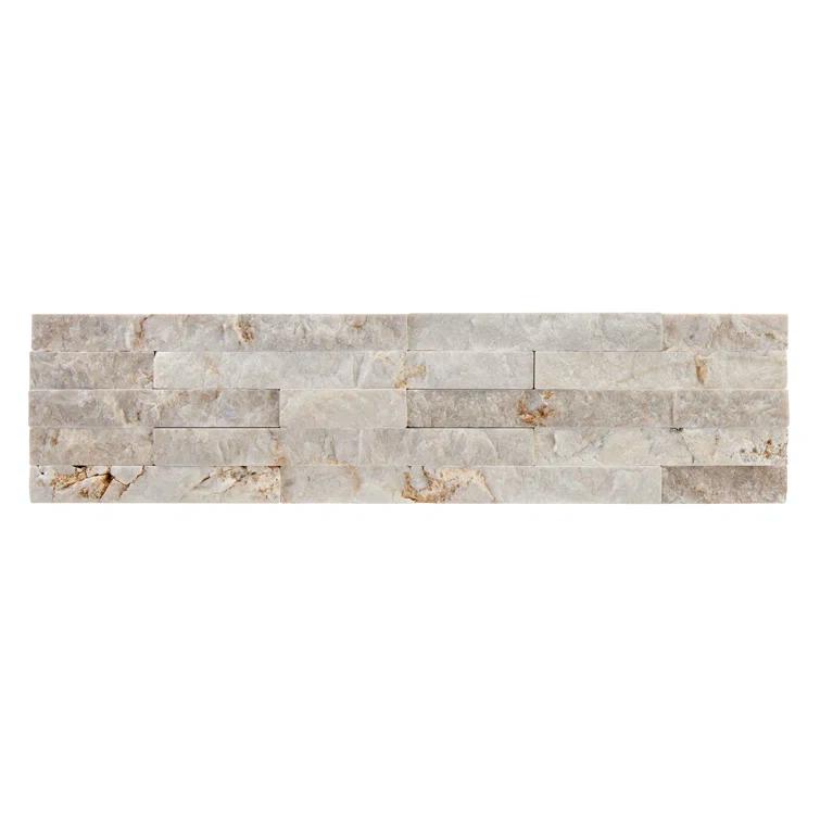 Cruz Bay Studio Slender Strip 3in.x12in. Split Face Marble Wall Tile