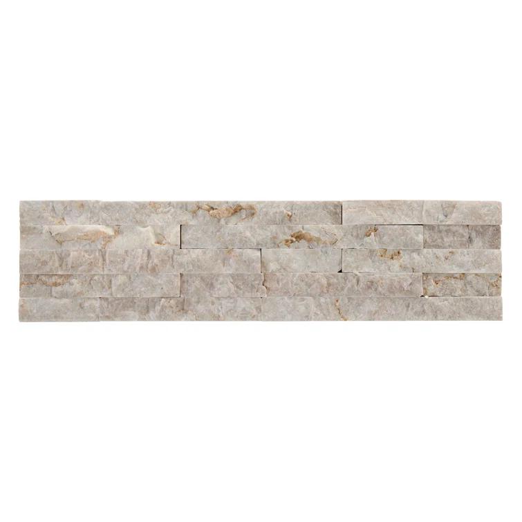 Cruz Bay Studio Slender Strip 3in.x12in. Split Face Marble Wall Tile