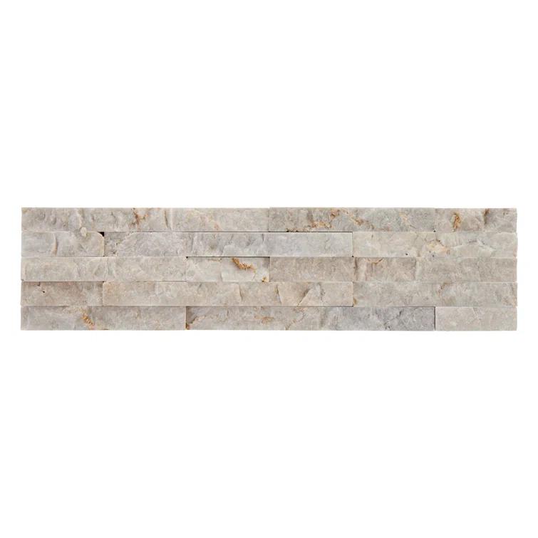Cruz Bay Studio Slender Strip 3in.x12in. Split Face Marble Wall Tile