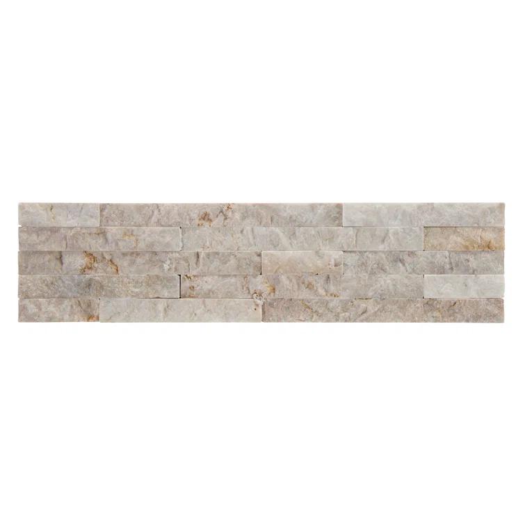 Cruz Bay Studio Slender Strip 3in.x12in. Split Face Marble Wall Tile