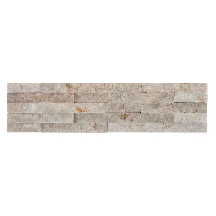 Cruz Bay Studio Slender Strip 3in.x12in. Split Face Marble Wall Tile