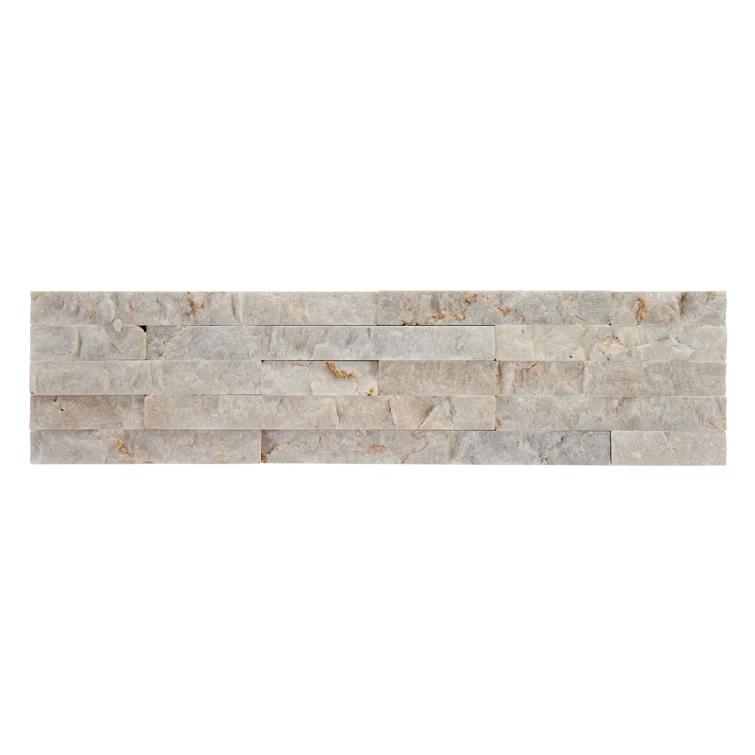 Cruz Bay Studio Slender Strip 3in.x12in. Split Face Marble Wall Tile