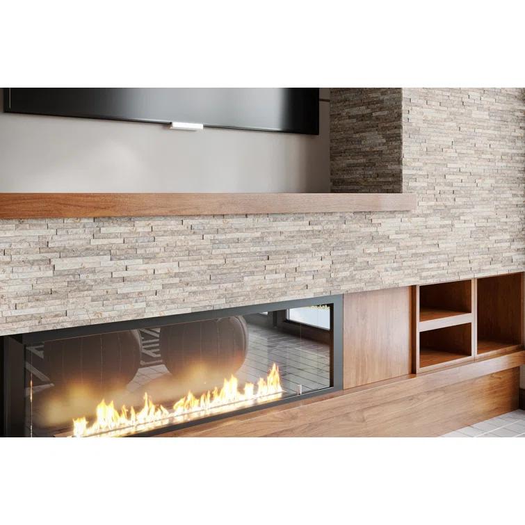 Cruz Bay Studio Slender Strip 3in.x12in. Split Face Marble Wall Tile