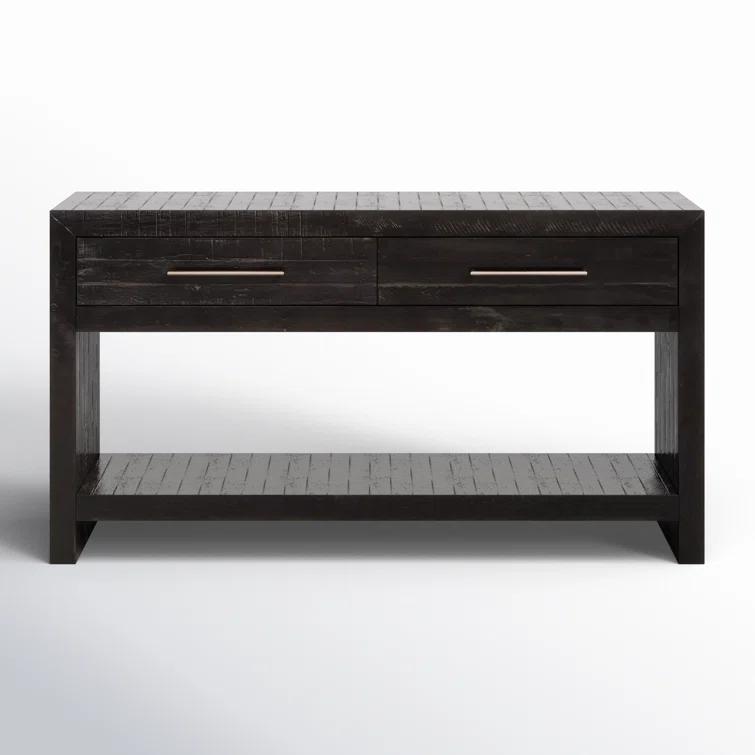 Alexa Burnished Pedestal Console (60”)