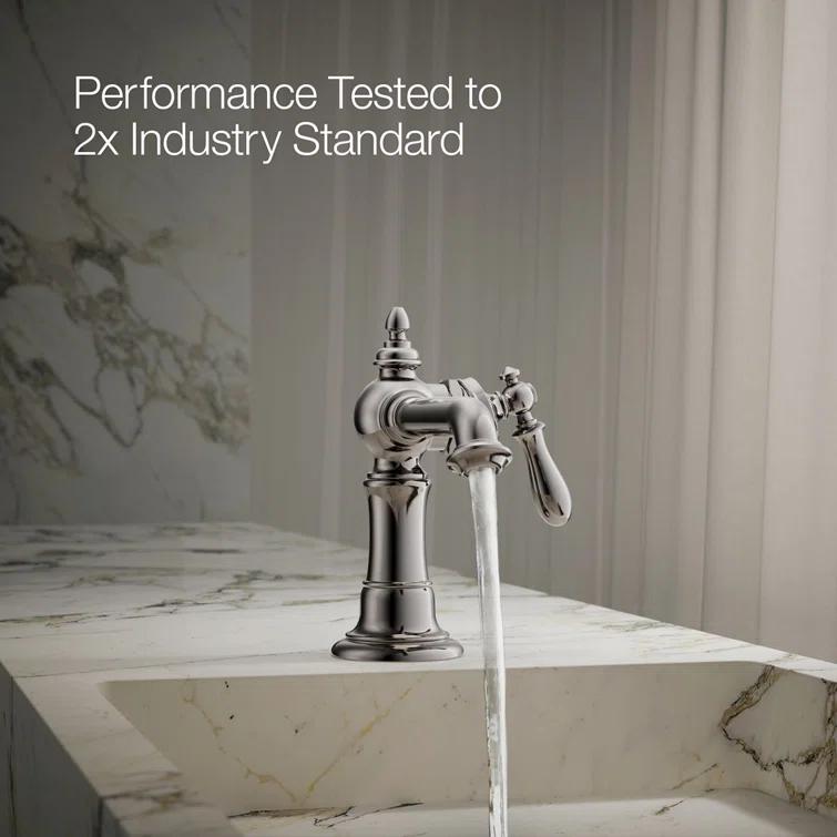 Artifacts® Single Hole Bathroom Faucet with Drain Assembly