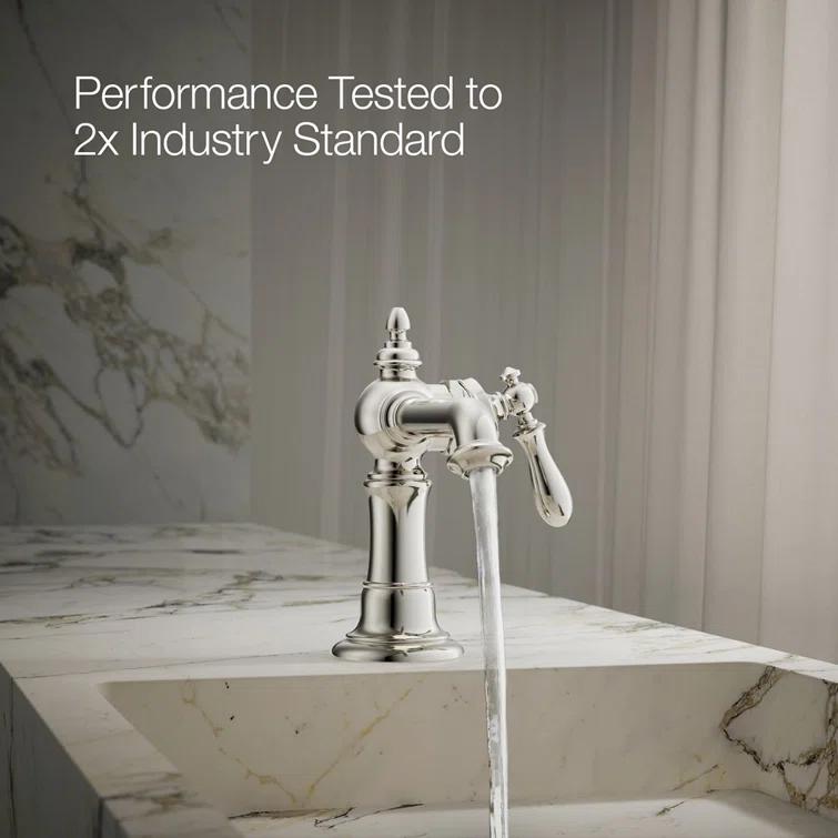 Artifacts® Single Hole Bathroom Faucet with Drain Assembly