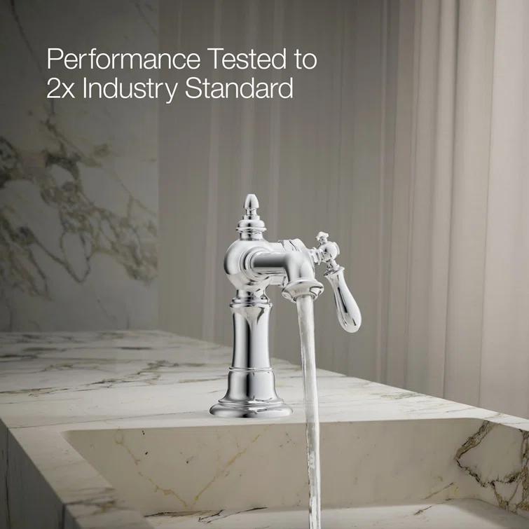 Artifacts® Single Hole Bathroom Faucet with Drain Assembly