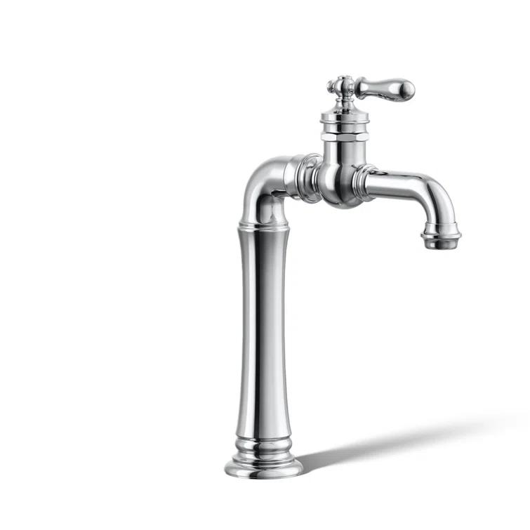 Artifacts Gentleman's Single Hole Bathroom Faucet with Drain Assemby