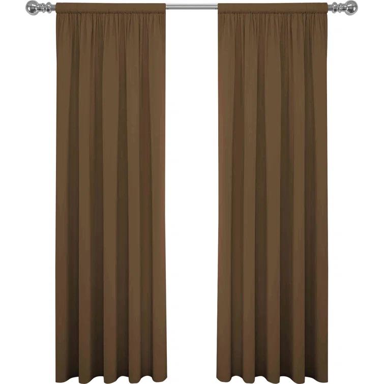 Eclipse Cadenza Microfiber Rod Pocket Panel Pair (2 Panels) (Set of 2)