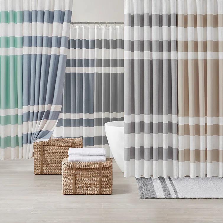 Striped Single Shower Curtain