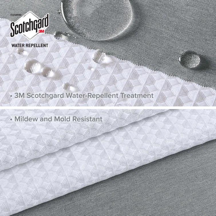 Spa Waffle Shower Curtain with 3M Treatment