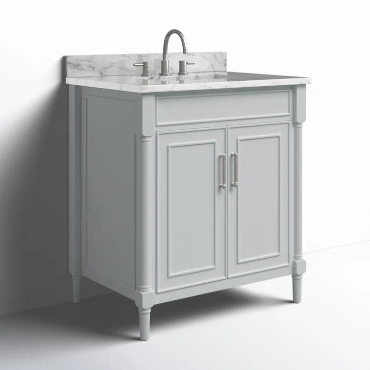 Joss & Main Addison 31'' Single Bathroom Vanity with Marble Top