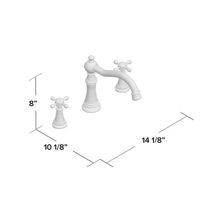 Weymouth Double Handle Deck Mounted Roman Tub Faucet Trim