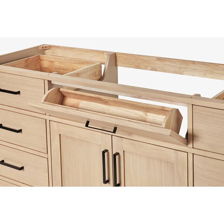 Hepburn 66 in. W x 21.5 in. D x 34.5 in. H Bath Vanity Cabinet without Top in Oak