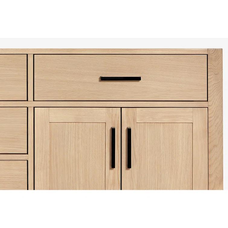 Wildon Home® Tidworth 42'' Solid Wood Single Bathroom Vanity with 1.5'' Carrara Quartz Top, Right Offset Rectangular Sink
