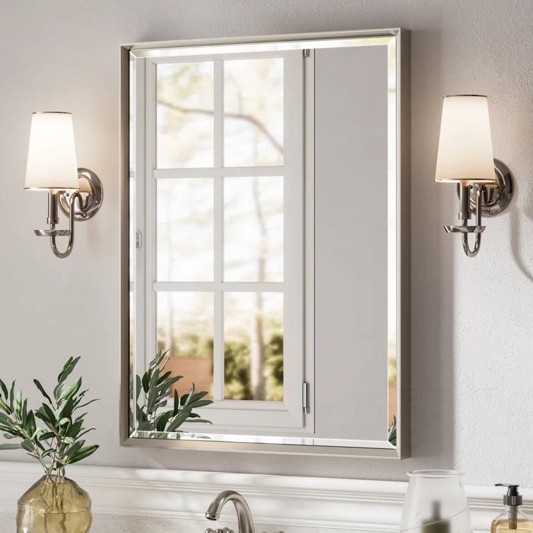 Lohoski Decorative Wall Mirror Beveled Design, Bathroom Vanity Mirror Accent Mirror Finish