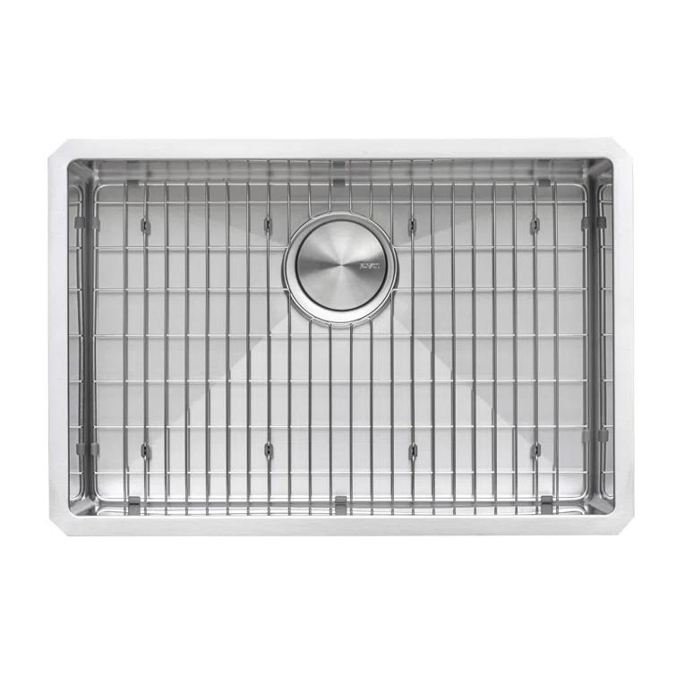 Ruvati Bar Prep Sink Narrow Trough Undermount 16 Gauge Stainless Steel Single Bowl