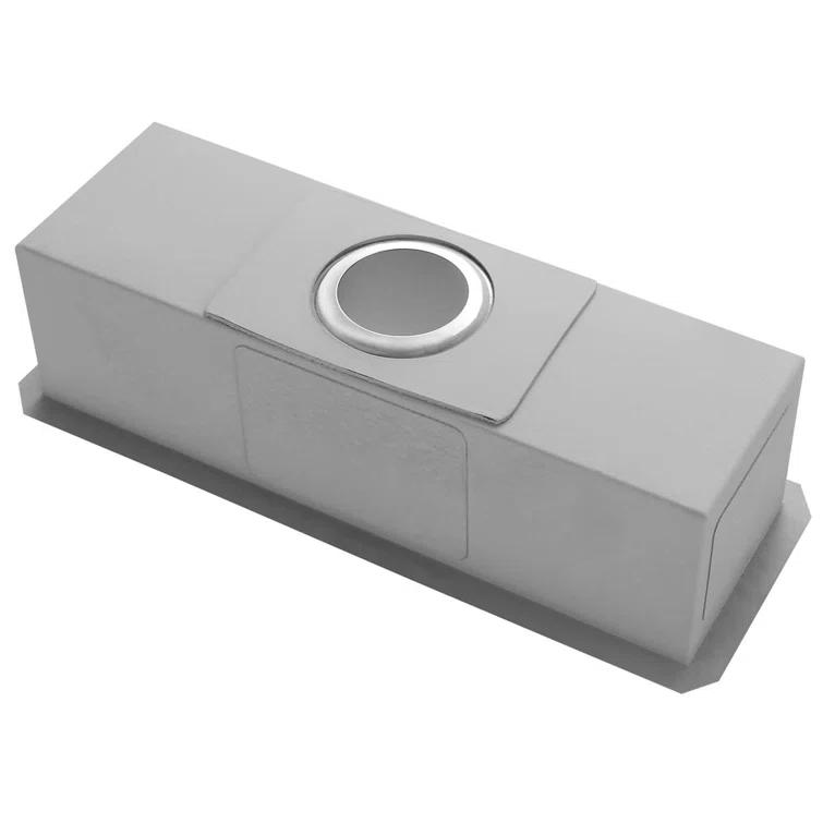 Ruvati Bar Prep Sink Narrow Trough Undermount 16 Gauge Stainless Steel Single Bowl