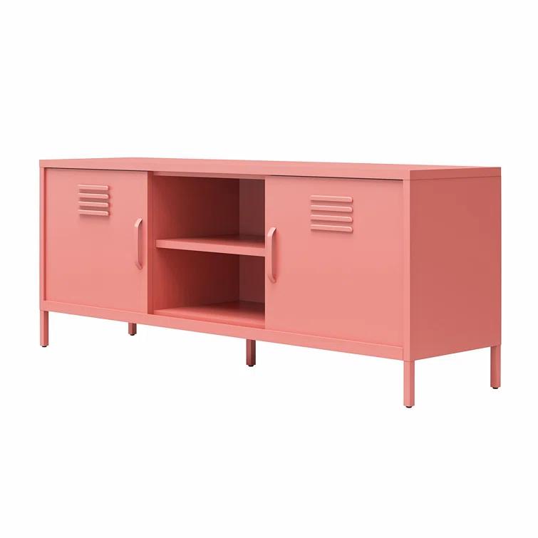Cache Metal Locker-Style TV Stand for TVs up to 65"