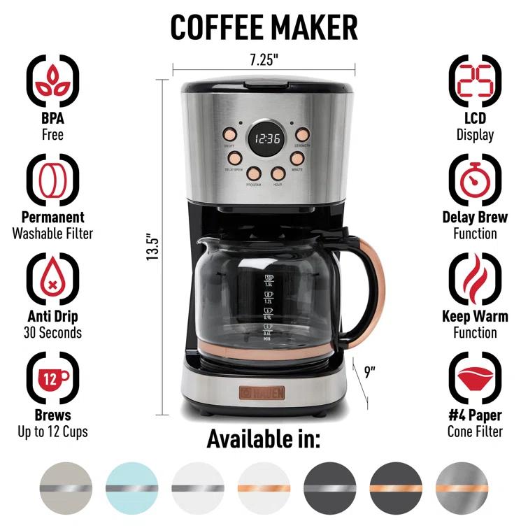 12 Cups Automatic Coffee Machine