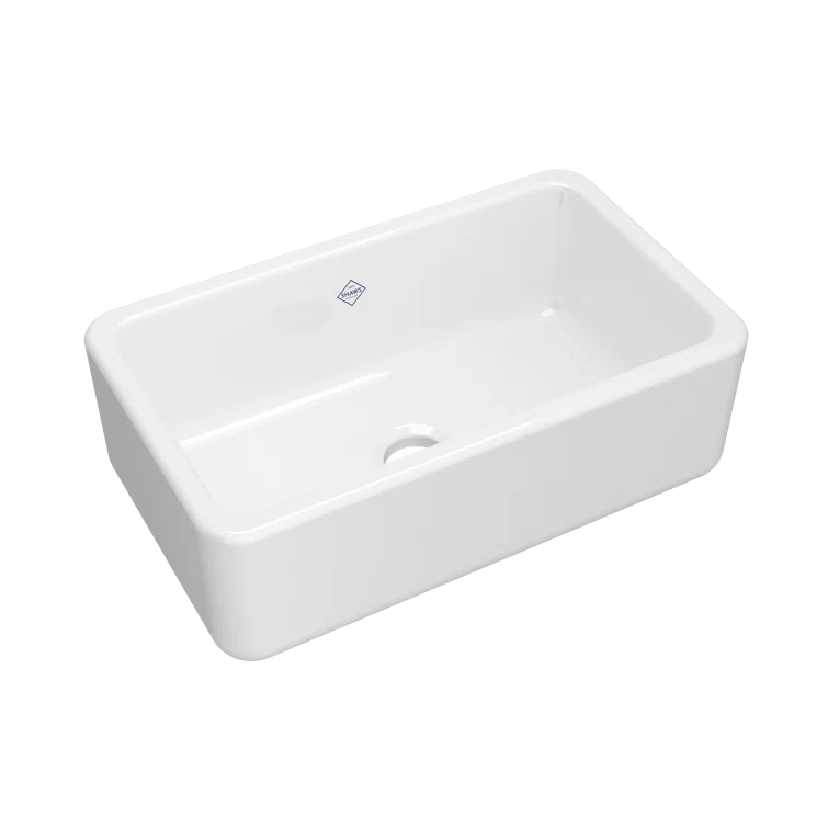 Lancaster 30" Single Bowl Farmhouse Apron Front Fireclay Kitchen Sink