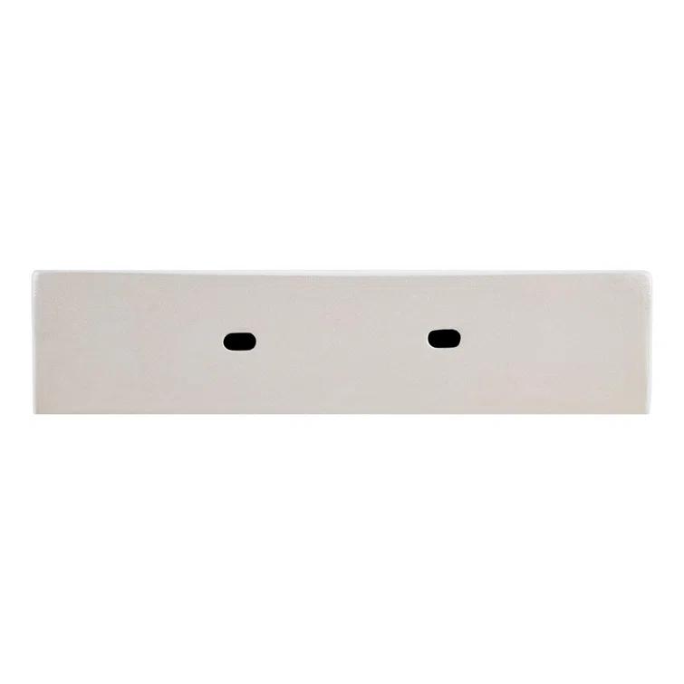 Signature Hardware 484632 22" Kaisy White Porcelain Rectangular Wall Mount Bathroom Sink with Overflow