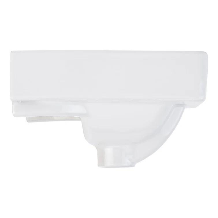 15" Brynsdale White Porcelain Rectangular Wall Mount Bathroom Sink with Overflow