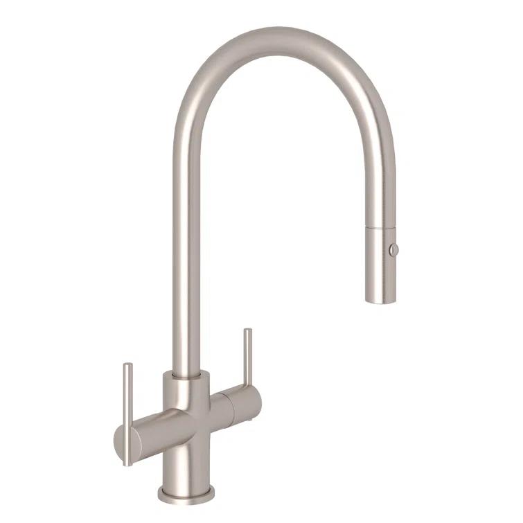Pirellone Two Handle Pull-Down Kitchen Faucet