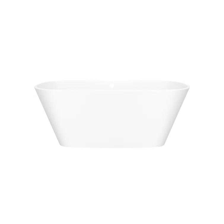 Vetralla 59" x 29" Freestanding Soaking Bathtub