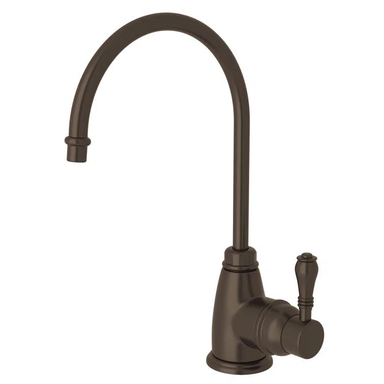 Polished Nickel Traditional Deck Mounted Kitchen Faucet