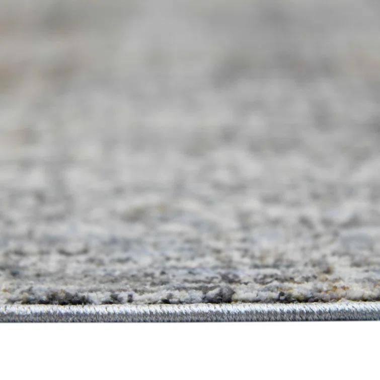 Rosslin Transitional Abstract Premium Polyester Performance Area Rug