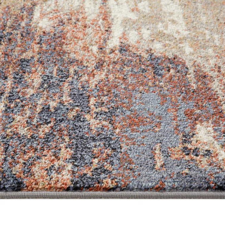 Jordan Delia Abstract Machine Woven Polypropylene Area Rug in Beige