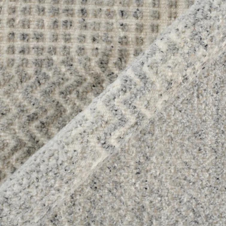 Arlington Moroccan Gray Hand-Knotted Area Rug