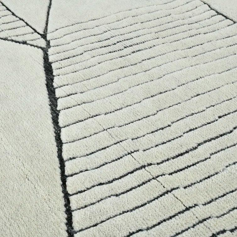 Arlington Moraccan Ivory Hand-Knotted Area Rug