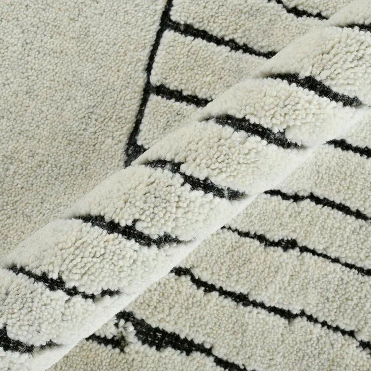 Arlington Moraccan Ivory Hand-Knotted Area Rug