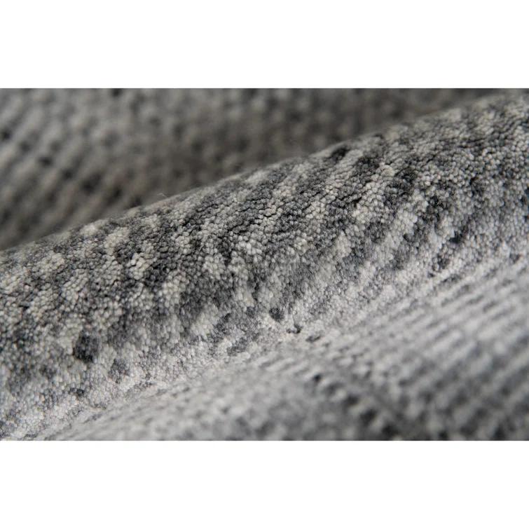 Adamsburg Striped Hand-Woven Gray Area Rug