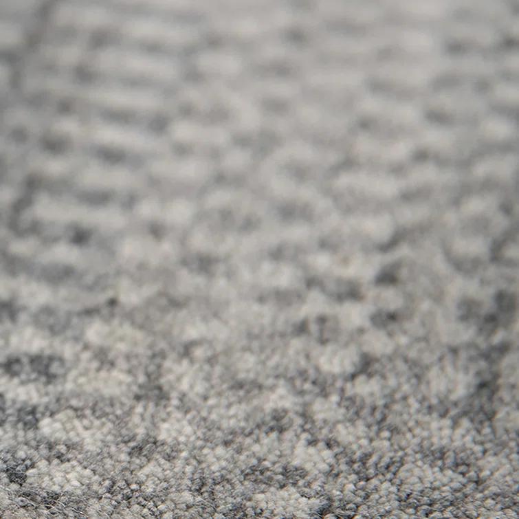 Adamsburg Striped Hand-Woven Gray Area Rug