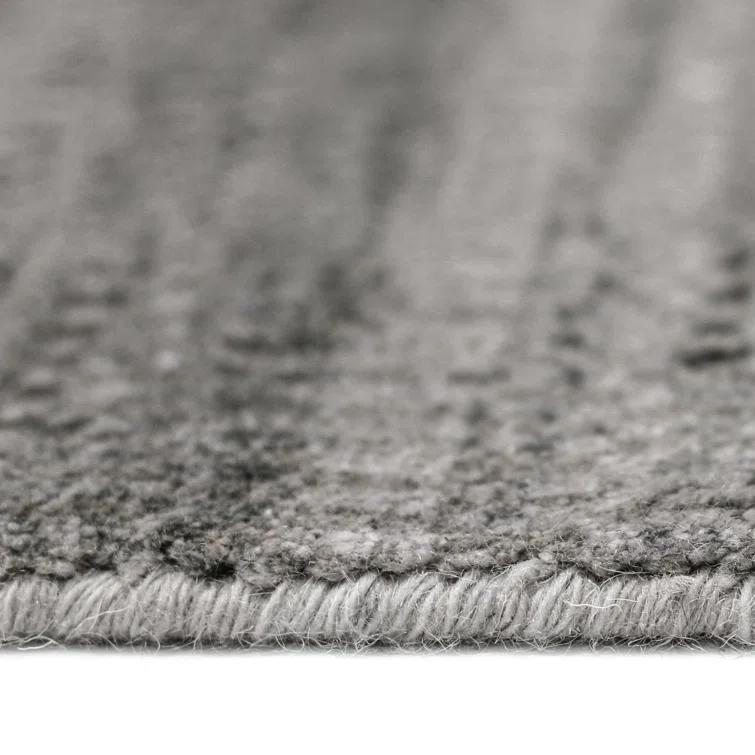 Adamsburg Striped Hand-Woven Gray Area Rug