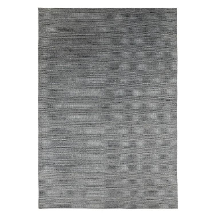 Adamsburg Striped Hand-Woven Gray Area Rug