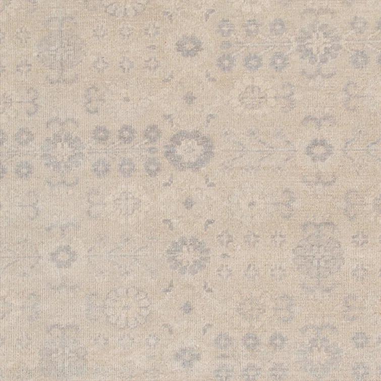 Gray Hand-knotted Wool and Viscose 10' x 14' Area Rug