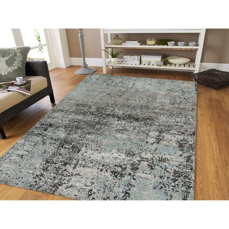 Mystique Abstract Area Rug in Gray