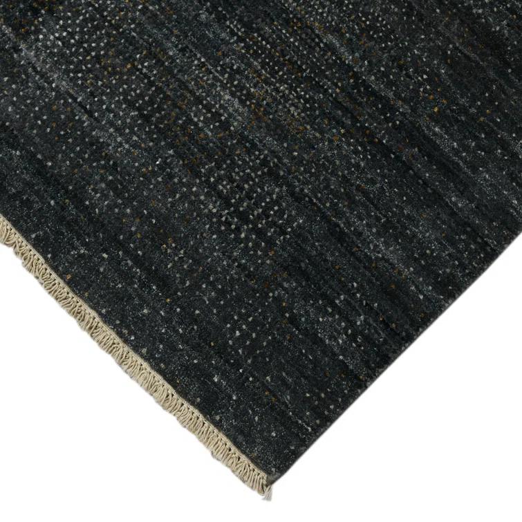 AMER Rugs Dazzle Hand Knotted Wool/Silk Gray Area Rug | Perigold