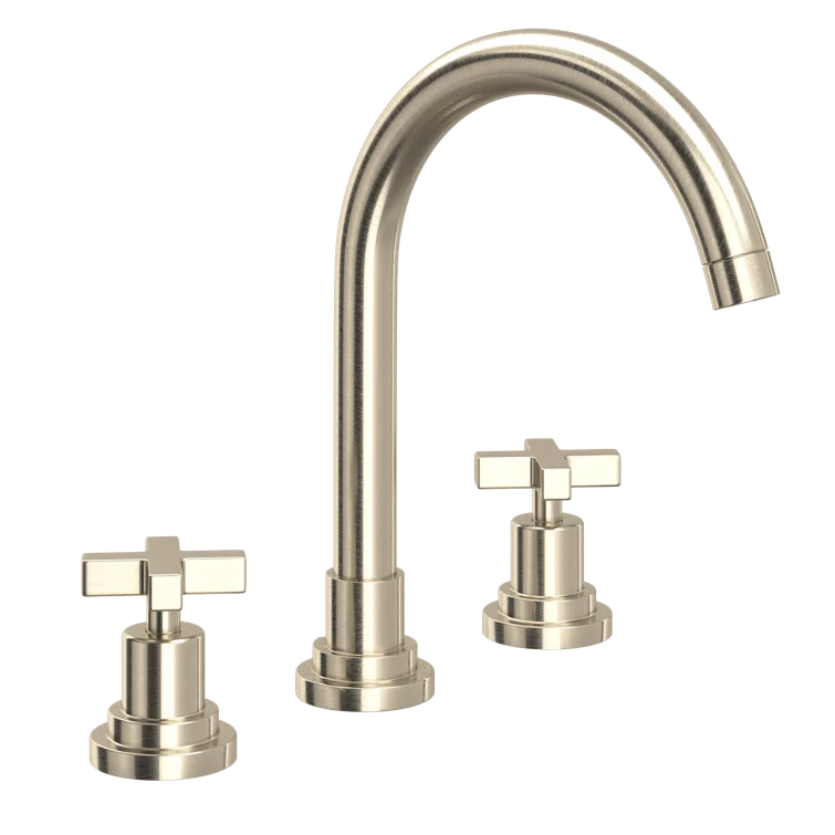 Lombardia Widespread Lavatory Faucet With C-Spout