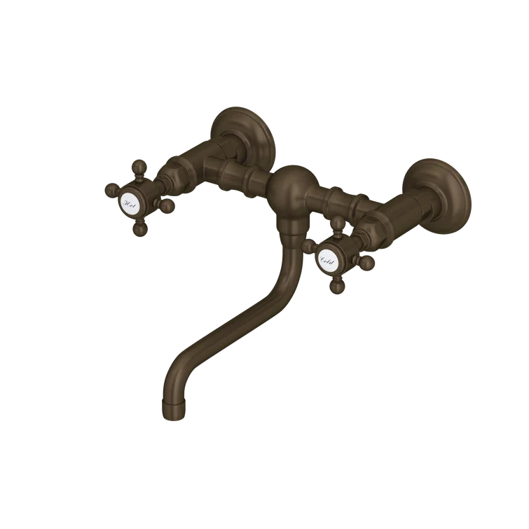Acqui Wall Mount Bridge Lavatory Faucet