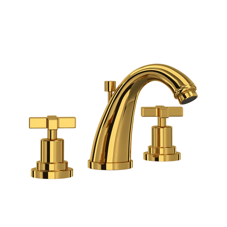 Lombardia Widespread Lavatory Faucet With C-Spout