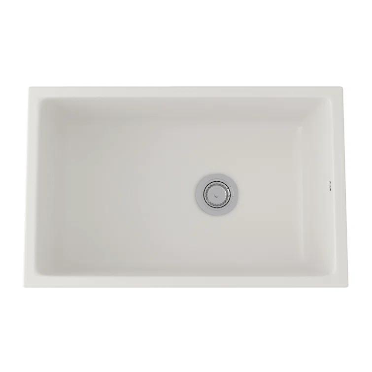 Allia 32" Fireclay Single Bowl Undermount Kitchen Sink