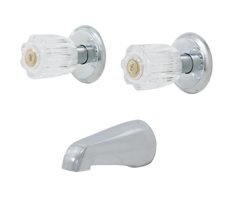 2 Handle Wall Tub Only Faucet
