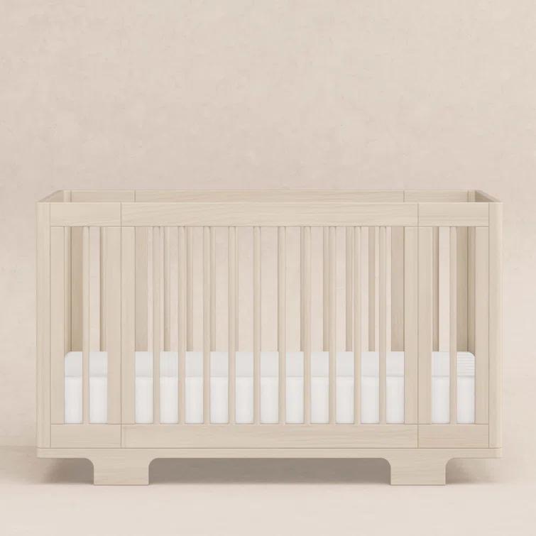 Babyletto Yuzu Natural Wood 8-in-1 Convertible Baby Crib with All Stages Conversion Kit