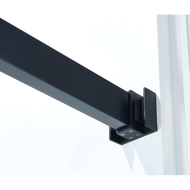 56-60 In. X 76 In Double Sliding Shower Door, 5/16 In Clear Tempered Glass Easy-Clean Coating Chrome